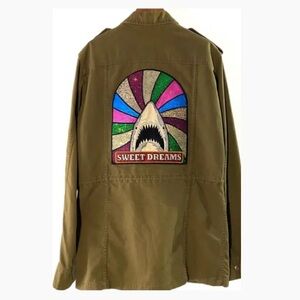 Saint Laurent Sweet Dreams Shark Military jacket